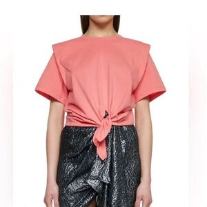 Isabel marant knot detail crew T shirt